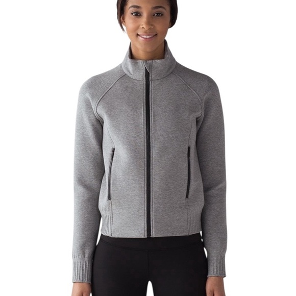 lululemon athletica Jackets & Blazers - Lululemon NTS Jacket Heathered Grey/Black Women’s S Trending Athleisure Layering